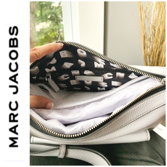 NWT Marc Jacobs genuine leather messenger gray - Picture 10 of 11